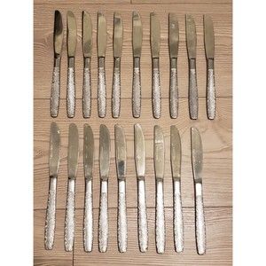 DON Indonesia Butter Knives Set Of 19 Silverwear Design Lot